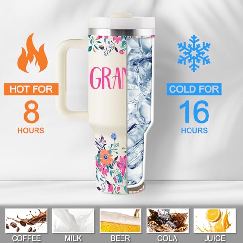 Granny Gifts 40oz Stainless Steel Tumbler - Granny Variation