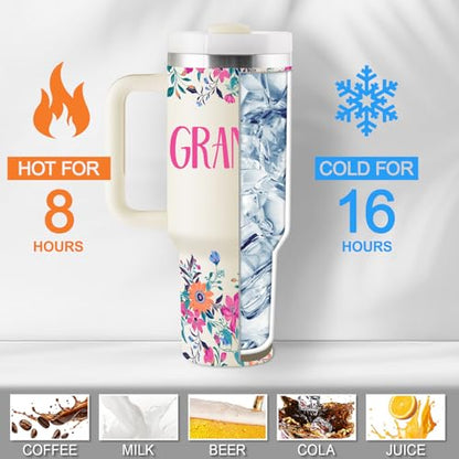 Granny Gifts 40oz Stainless Steel Tumbler - Granny Variation
