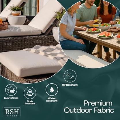 Colsen Sonoma Outdoor 4-Piece Pillow Set Water-Resistant Patio Cushions - 20x12 & 20x20 Variation