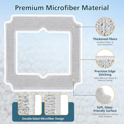 14 Pack Replacement Microfiber Mop Pads for ECOVACS WINBOT Mini Window Cleaning Robot - Variation of WINBOT Mini Mop Pads