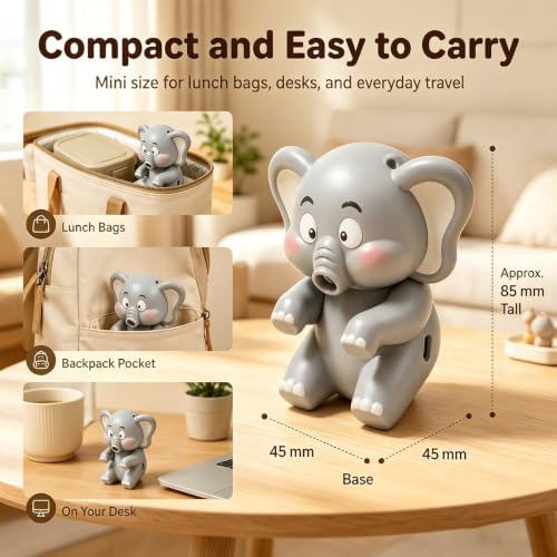 Mini Clip-On Cat-Shaped Fan for Cups & Bowls, Travel Food Cooler E