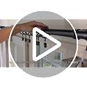 24 Pack Black Curtain Rings with Clips - 1-5/8 Inch Slim Fit, Noiseless Glide