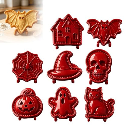 Halloween Mini Hand Pie Mold Set of 8 Shapes for Baking Dough Cutter