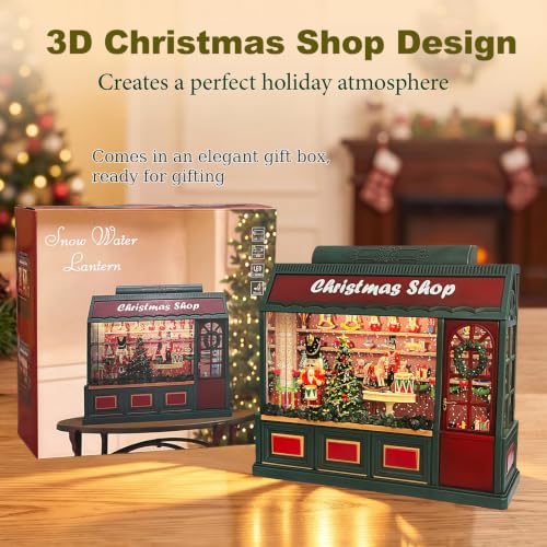 Christmas Snow Globe Lantern Nutcracker Shop Scene Holiday Decor - Variation of THIS listing