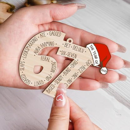 Funny 67 Christmas Ornament - Meme Holiday Decor for Tree & Gifting
