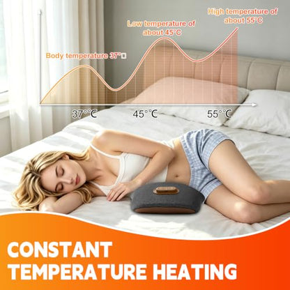 Lumbar Support Pillow with Triple Fusion Back Massager for Posture Relief