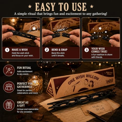 Breakable Wish Stick for Parties & Gatherings - Novelty Wishing Prop 1pcs