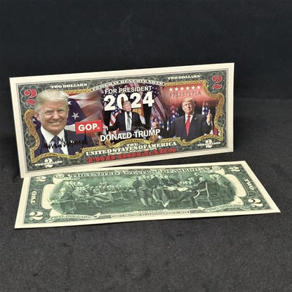 Commemorative Trump $2 Bill - 2024 Presidential Collectible Note