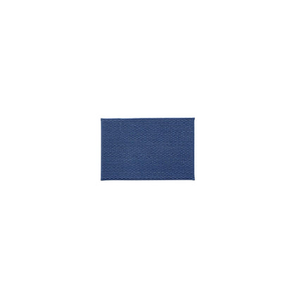 TYUU Bathroom Rugs Non Slip Washable, Super Absorbent Thin Bath Mat Small Quick Dry Low Pile Bathroom Rug, Navy Blue 16"x24"