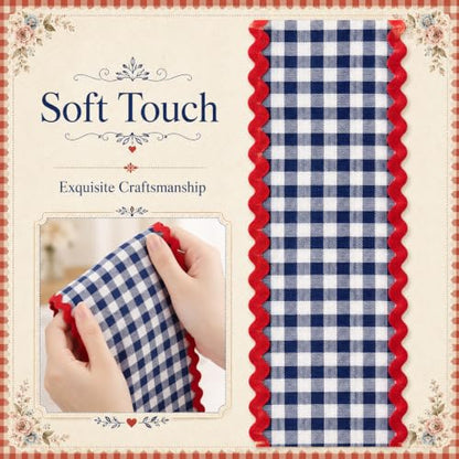 Black and White Checkered Sash for Wreaths - 2 Pack Home Decor Accessories