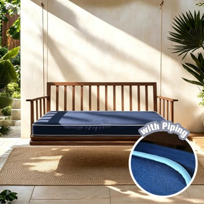 Outdoor Porch Mattress Cover Waterproof Queen Navy Blue 80x60x6 Variation of THIS listing