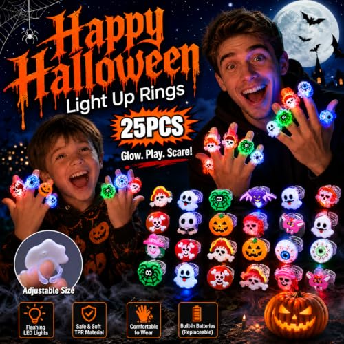 25Pcs Halloween Party Favors for Kids Trick-or-Treat Toys