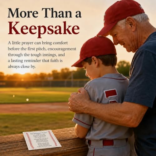 Baseball Prayer Pocket Quilt with Cross - Faith & Encouragement Gift - Baseball