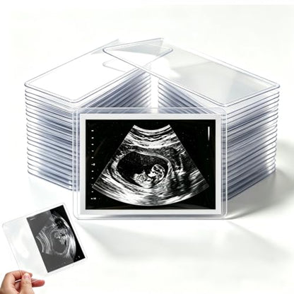 4x6 Side-Loading Ultrasound Photo Protector Case for Sonogram Pictures - Pregnancy Memory