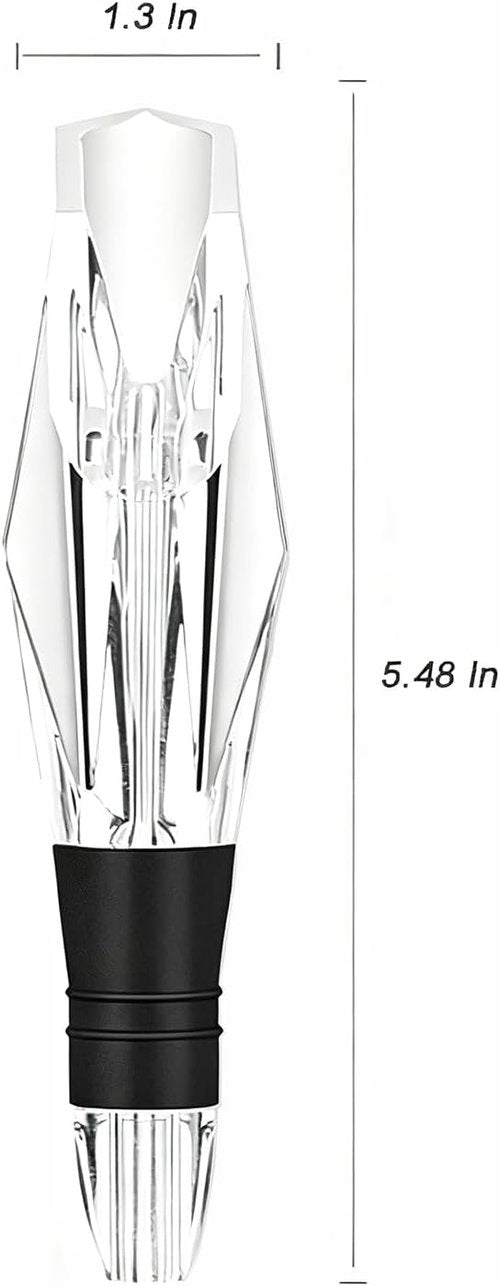 D&Slifei Wine Aerator Pourer and Decanter Spout for Elevate Wine Flavor, Enhances Bouquet and Rich Finish.Drip Free, Easy to Use.
