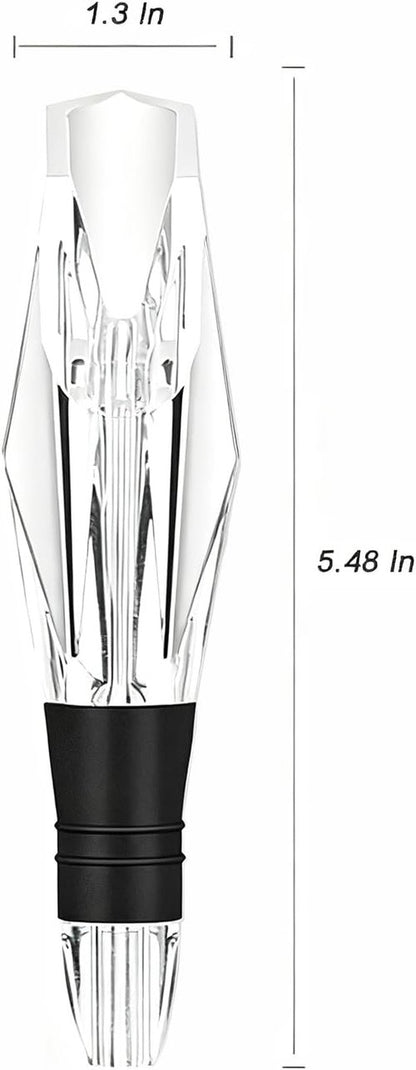 D&Slifei Wine Aerator Pourer and Decanter Spout for Elevate Wine Flavor, Enhances Bouquet and Rich Finish.Drip Free, Easy to Use.