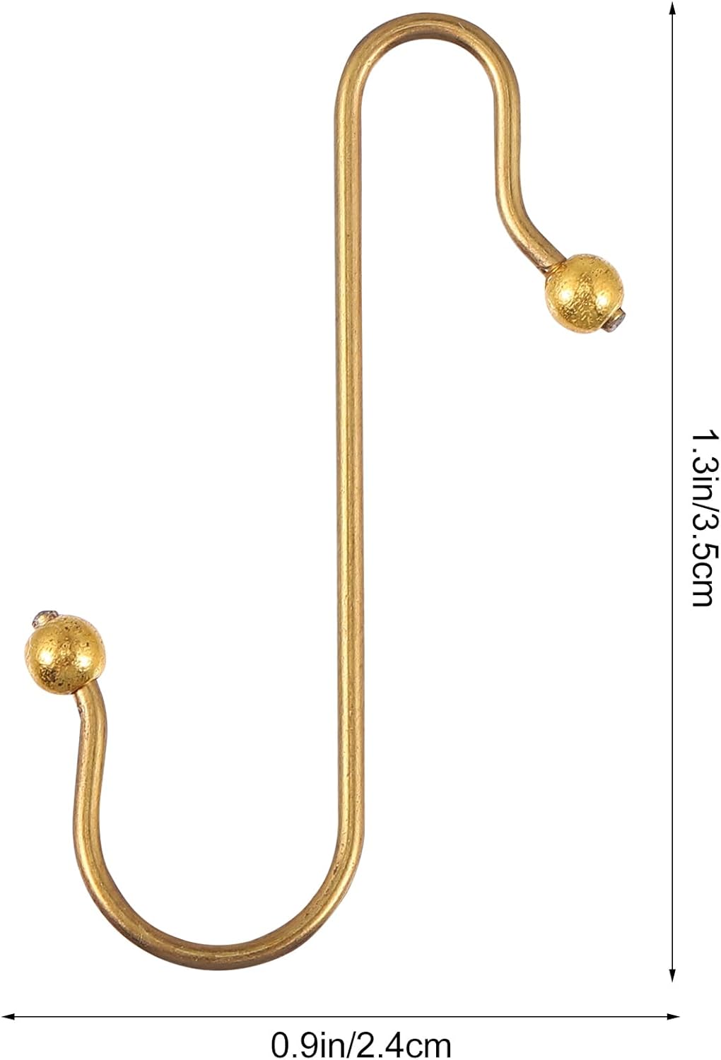 Uonlytech Heavy-Duty Metal Ornament Hooks - 40pcs Durable Wire Hangers for Secure Display