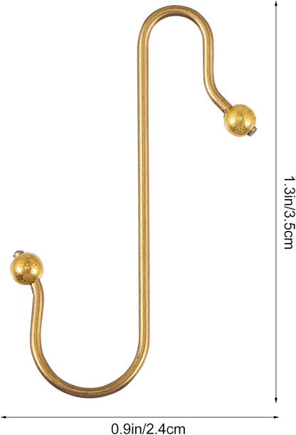 Uonlytech Heavy-Duty Metal Ornament Hooks - 40pcs Durable Wire Hangers for Secure Display