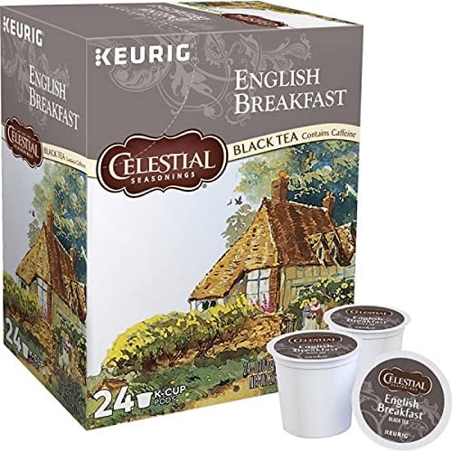 Celestial Seasonings® Single-Serve K-Cup® Pods, English Breakfast Tea, Box Of 24