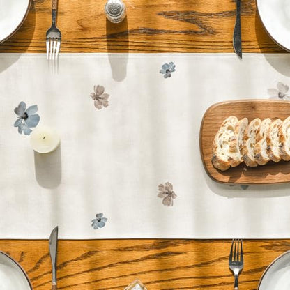 Artoid Mode Brown Poppy Floral Spring Table Runner 13 x 108 Inches Home Decor