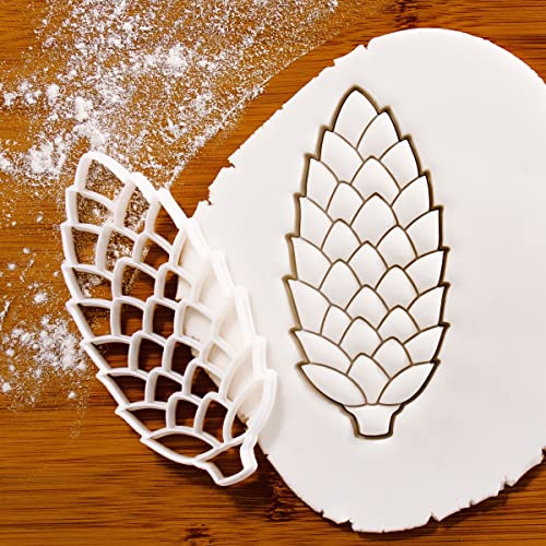 Set of 2 Pine Cone Cookie Cutters for Baking and Crafting