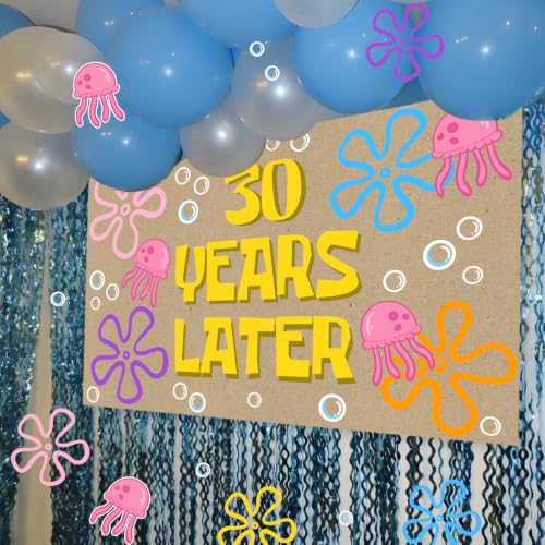 30 Years Later Birthday Banner for Celebration Decorations
