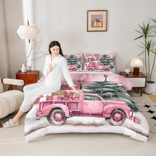 Kids Pink Christmas Comforter Set King Size Multi 200 - Feelyou