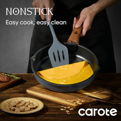 30 Pieces Titanium Cookware Set with Detachable Handles - Oven Safe, Nonstick Pots and Pans