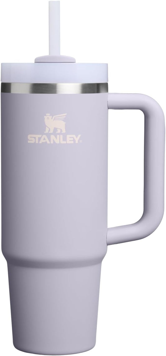 STANLEY Quencher H2.0 Tumbler - 30 oz Insulated Stainless Steel Cup with Handle & Straw | Purple Dust