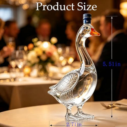 30th Anniversary 3D Goose-Shaped Whiskey Bottle 350ml Glass Decanter