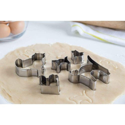 Fox Run 5-Piece Cat Cookie Cutter Set