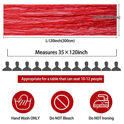 Red Cheesecloth Table Runner 35x120 Inches Set of 12 for Wedding Party Decor - Variation of THIS listing