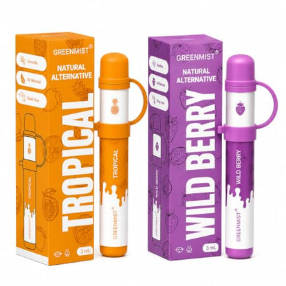 GREENMIST Scent Diffuser Set for Home & Personal Use - Wind Berry & Tropical Fragrance