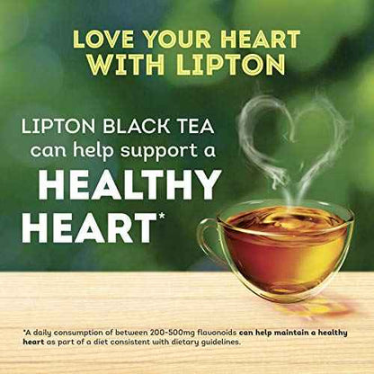 Lipton Tea Bags For A Naturally Smooth Taste Black Tea Can Help Support a Healthy Heart 4 oz 50 Count