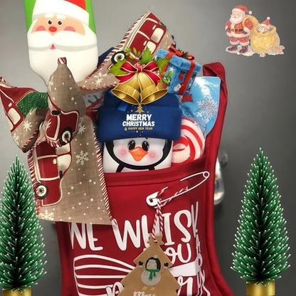 Christmas Pot Holder & Oven Mitt Set Gift for Teacher, Neighbor, Family - 3PCS Christmas Calories Don't Count Variation
