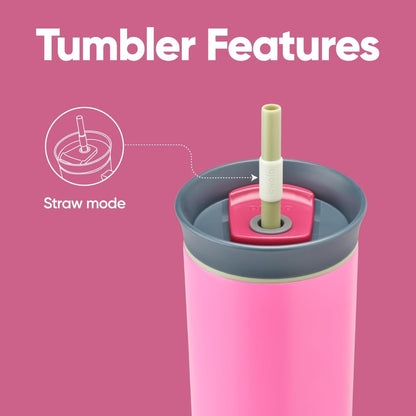Owala Stainless Steel Travel Tumbler - Triple Layer Insulated, Spill Resistant Lid, 24 oz, Watermelon Breeze