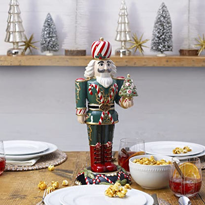 Decorative Nutcracker with Tree - Sugarplum King 17 Inch Holiday Figure