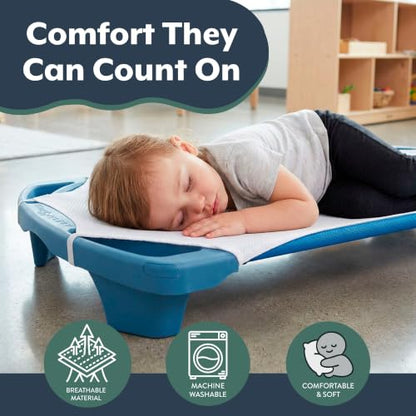 Children's Factory Cot Sheets for Daycare Set of 5 - White, Toddler Size
