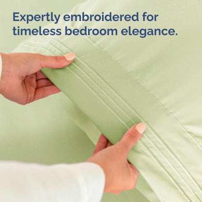 Body Pillowcases Set of 4-20x54 Long Body Pillow Case - Soft Body Pillow Cover for Sleeping & Side Sleepers - Breathable & Fade Free - Machine Washable with Envelope Enclosure - (Light Sage Green)
