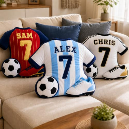 Personalized Soccer Jersey Pillow with Name & Number - Soccer 1