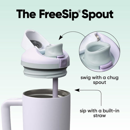 Owala FreeSip Tumbler - 30-Oz. Stainless Steel - Blue | Leak-Proof Design for On-the-Go Hydration