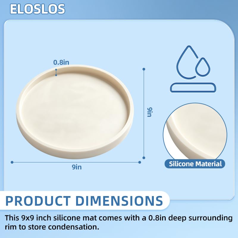 Milky Silicone Tray for Levoit Classic 160 & Small Humidifiers - 9x9in