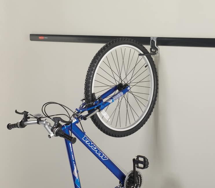 Rubbermaid FastTrack Vertical Bike Hook - Heavy-Duty Wall Mount for Garage Storage | Holds Up to 50 Pounds