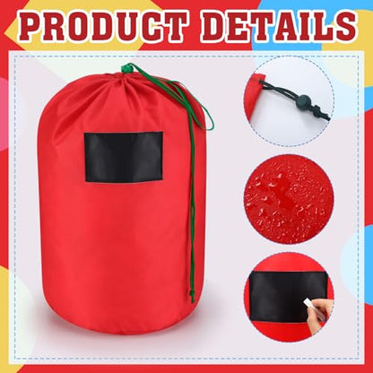 Waterproof Inflatable Storage Bags with Label Blackboard - 6 Pack, 21x12 Inches
