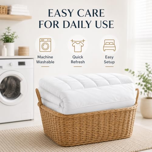 Westmonth Cloud Topper Mattress Topper 1000 GSM King - Soft & Breathable