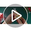 Mini Ceramic Christmas Tree Set - Prelit Green with Star, 4 Inches, 6 Pack