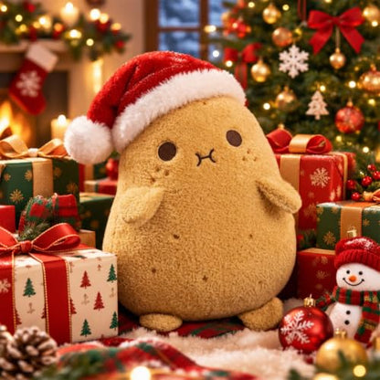 9.8 Inch Cute Potato Plush Pillow Toy - Kawaii Food Stuffed Animal