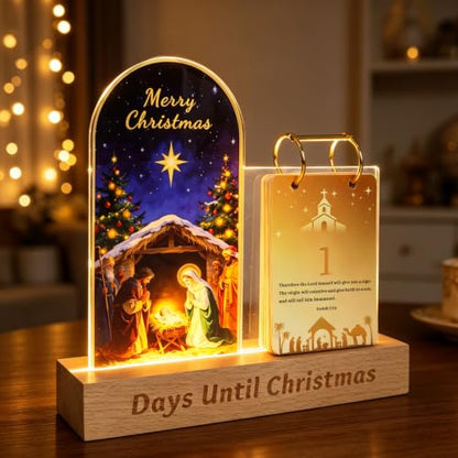 Christmas Countdown Advent Calendar with LED Lights - Variation of THIS listing