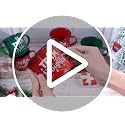 Christmas Enamel Mug Set of 6 with Red and Green Holiday Coffee Cups - 12oz