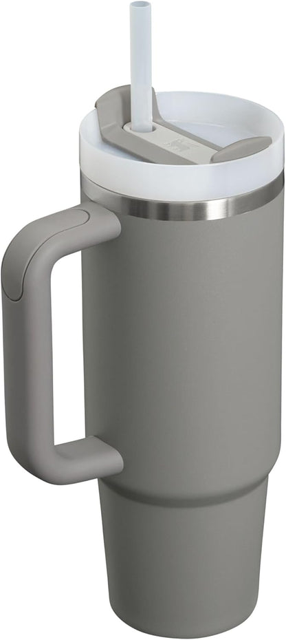 STANLEY Quencher H2.0 Tumbler - 30 oz Insulated Stainless Steel Cup with Handle & Straw | BPA-Free | Stone